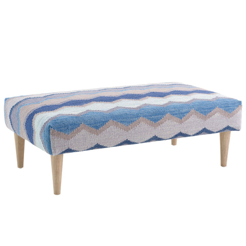 Safety Net Blue Rug Ottoman