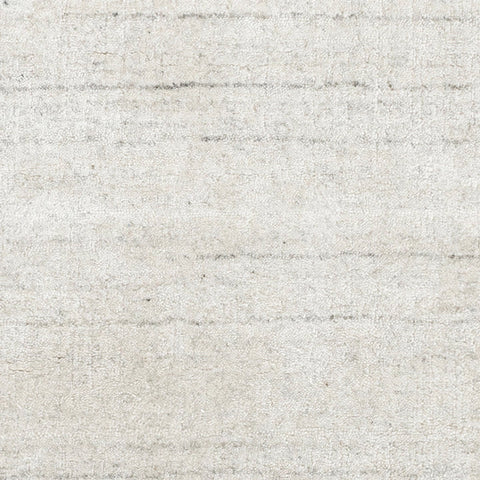 Icelandia White Hand Knotted Viscose Rug Swatch