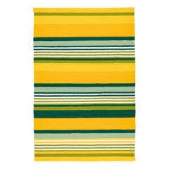 Sunny Stripe Lemon Handwoven Indoor/Outdoor Rug