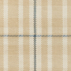 Hallie Plaid Khaki Machine Washable Rug Swatch