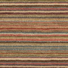 Brindle Stripe Spice Hand Loom Knotted Wool Rug Swatch