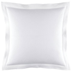 Petite Trellis White Matelasse Sham