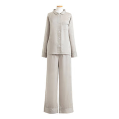 Silken Solid Grey Pajama