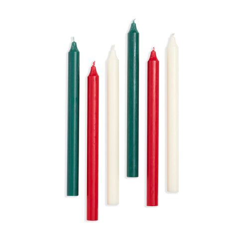 Festive Palette Taper Candles