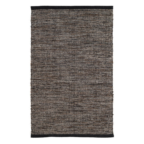 Lexington Black/Brown Handwoven Cotton Rug