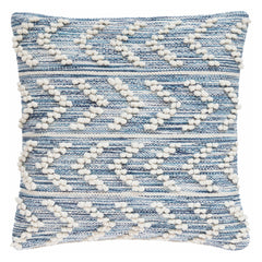 Hobnail Herringbone Blue Indoor/Outdoor Decorative Pillow Cover