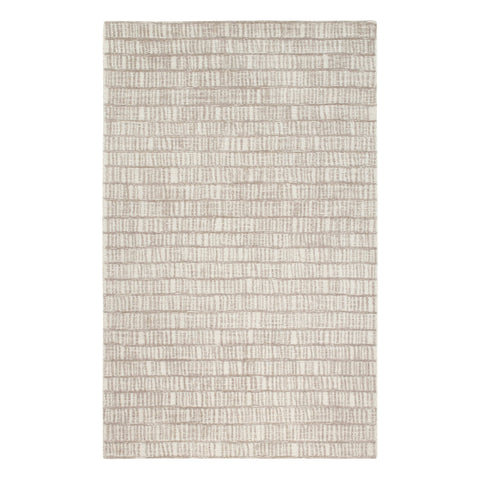 Talus Ivory Tufted Wool Custom Rug