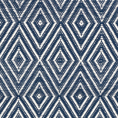 Diamond Navy/Ivory Handwoven Indoor/Outdoor Rug Swatch