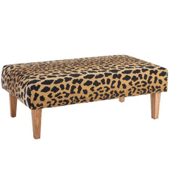 Leopard Rug Ottoman