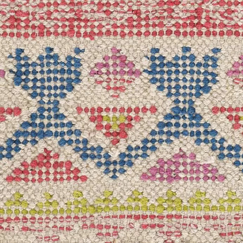 Stony Brook Multi Hand Loom Knotted Cotton Rug Swatch