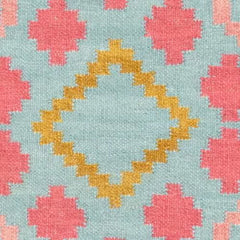 Jelly Roll Multi Handwoven Wool Rug Swatch