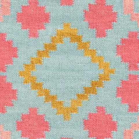 Jelly Roll Multi Handwoven Wool Rug Swatch