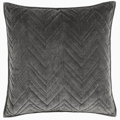 Brentwood Velvet Shale Quilted Sham