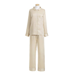 Silken Solid Sand Pajama