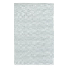 Herringbone Light Blue/Ivory Handwoven Indoor/Outdoor Rug