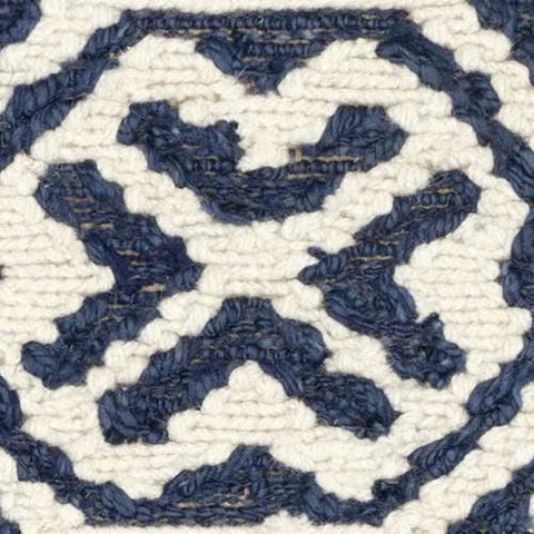 Magnolia Blue Handwoven Jute Rug Swatch