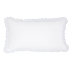 Wruffle White Matelasse Decorative Pillow Cover