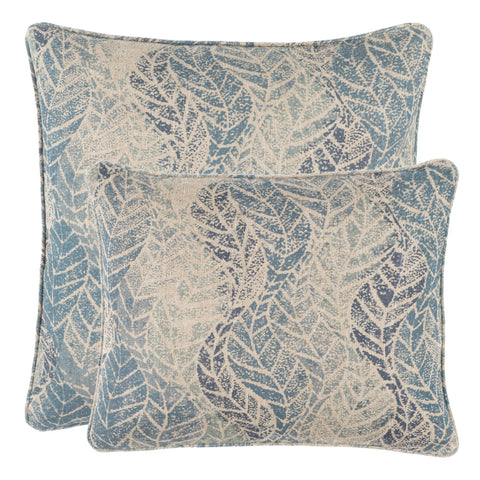 Grove Linen Blue Decorative Pillow Cover