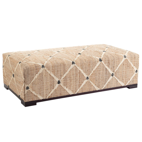 Kali Natural Upholstered Rug Bench