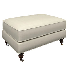 Estate Linen Pearl Grey Norfolk Ottoman