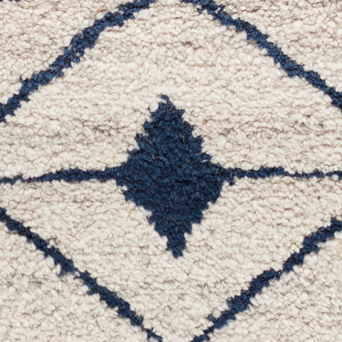 Kenitra Indigo Hand Knotted Wool Rug Swatch