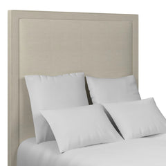 Estate Linen Pearl Grey High Stonington Headboard