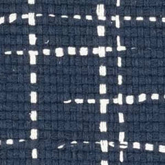 Bluffton Navy Handwoven Cotton Rug Swatch