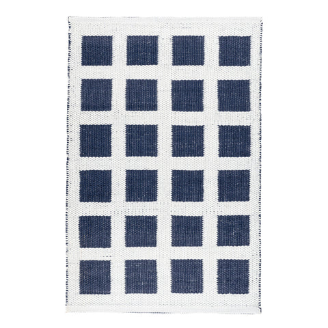 Titto Navy Handwoven Indoor/Outdoor Rug