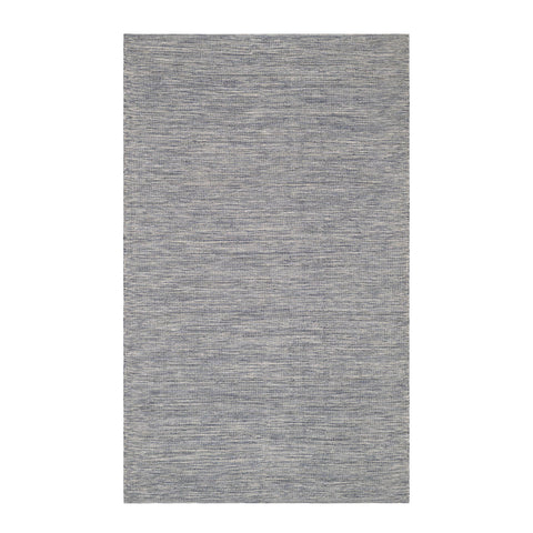 Solid Blue Handwoven Handwoven Indoor/Outdoor Rug