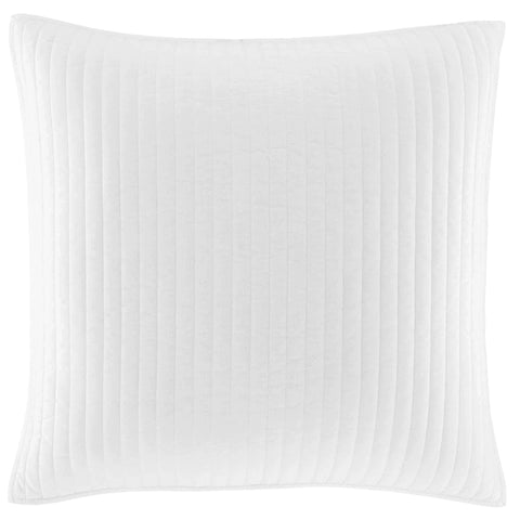 Cozy Cotton White Quilted Sham