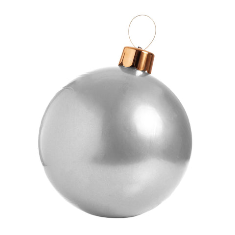 Silver Holiball Inflatable Ornament