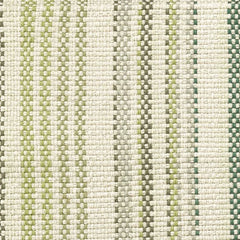 Oslo Stripe Green Handwoven Cotton Rug Swatch