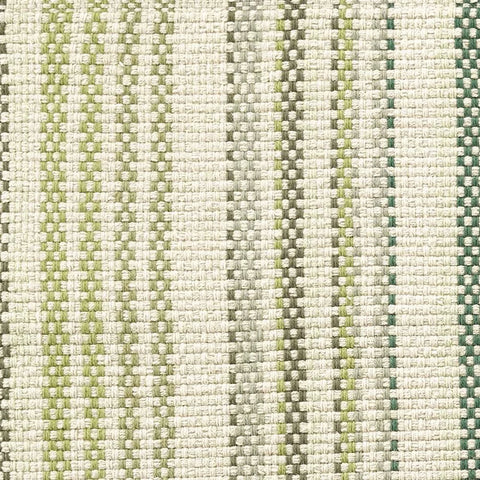 Oslo Stripe Green Handwoven Cotton Rug Swatch