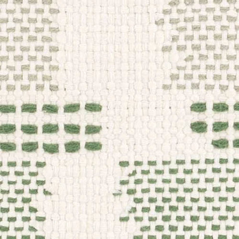 Tread Lightly Green Handwoven Cotton Rug Swatch