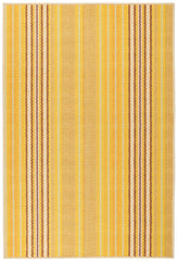 Sunflower Ticking Machine Washable Rug | Yellow