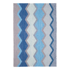 Safety Net Blue Handwoven Indoor/Outdoor Rug