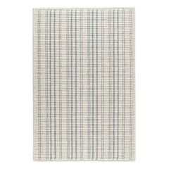 Warren Ticking Slate Woven Wool Custom Rug