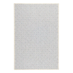 Bayberry Ivory/Denim Woven Wool Custom Rug