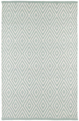 Diamond Handwoven Indoor/Outdoor Rug | Light Blue/Ivory