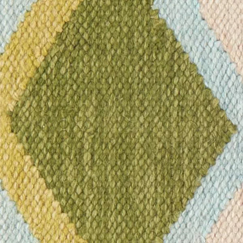 Safety Net Green Handwoven Indoor/Outdoor Rug Swatch