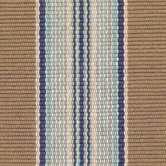 Blue Heron Stripe Handwoven Cotton Rug Swatch