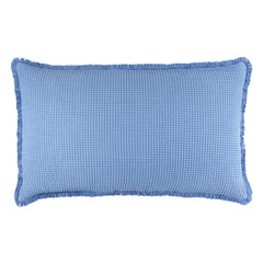 Bubble French Blue Matelasse Decorative Pillow Cover