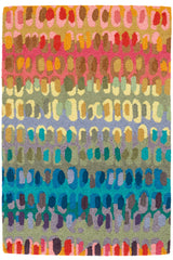 Paint Chip Hand Micro Hooked Wool Rug | Multi
