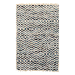 Jewel Blue Handwoven Jute Rug