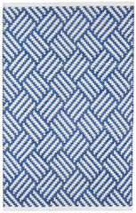 Crisscross Handwoven Indoor/Outdoor Rug | Denim