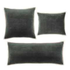 Gehry Velvet/Linen Everglade Decorative Pillow Cover