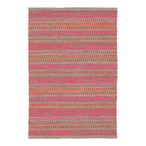 Sooner Than Later Pink Handwoven Indoor/Outdoor Rug