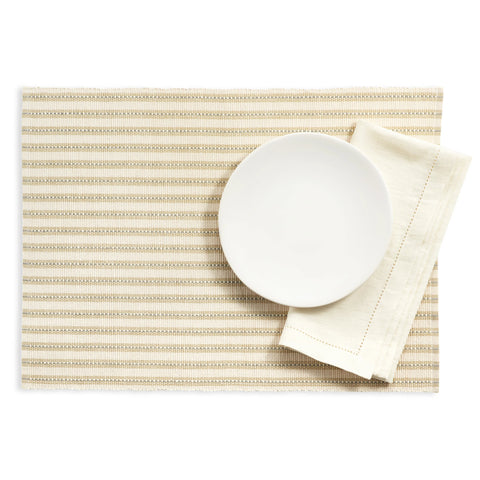 Bell Stripe Natural Placemat Set of 4