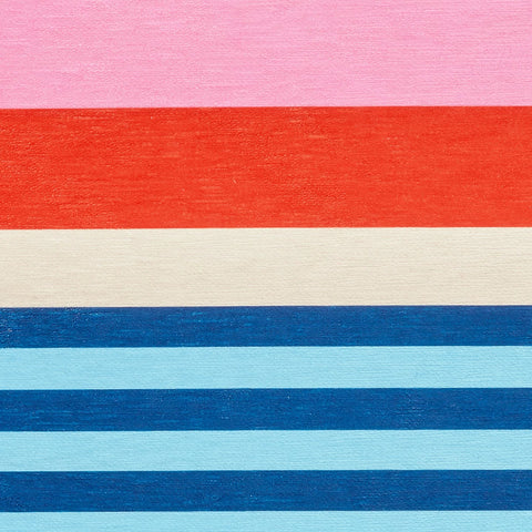 Beach Stripe Multi Machine Washable Rug Swatch