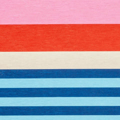 Beach Stripe Multi Machine Washable Rug Swatch